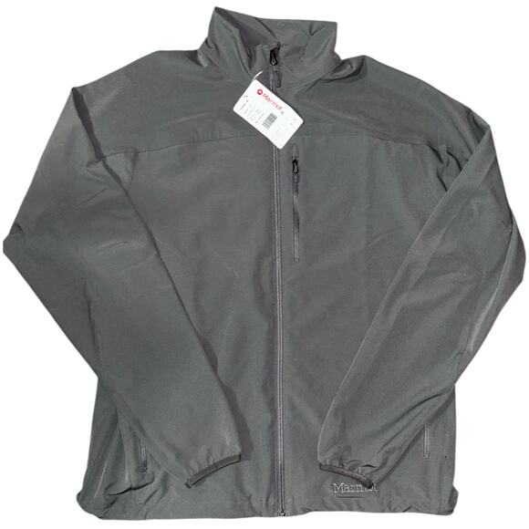 Marmot Men's XL Tempo Softshell Jacket Cinder Gray NWT Free Shipping - Picture 3 of 7